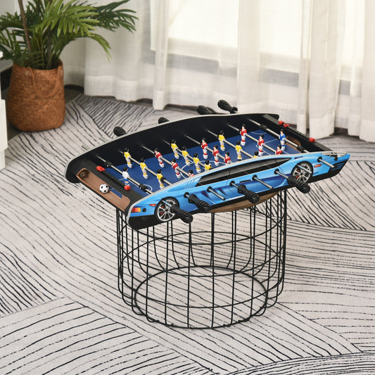 HOMCOM 29 Inch Mini Tabletop Football Foosball Gaming Table  Play Fun Game 74.5L x 36.1W x 12H CM