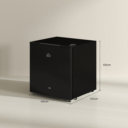 HOMCOM 46 Litre Lockable Countertop Fridge - Black