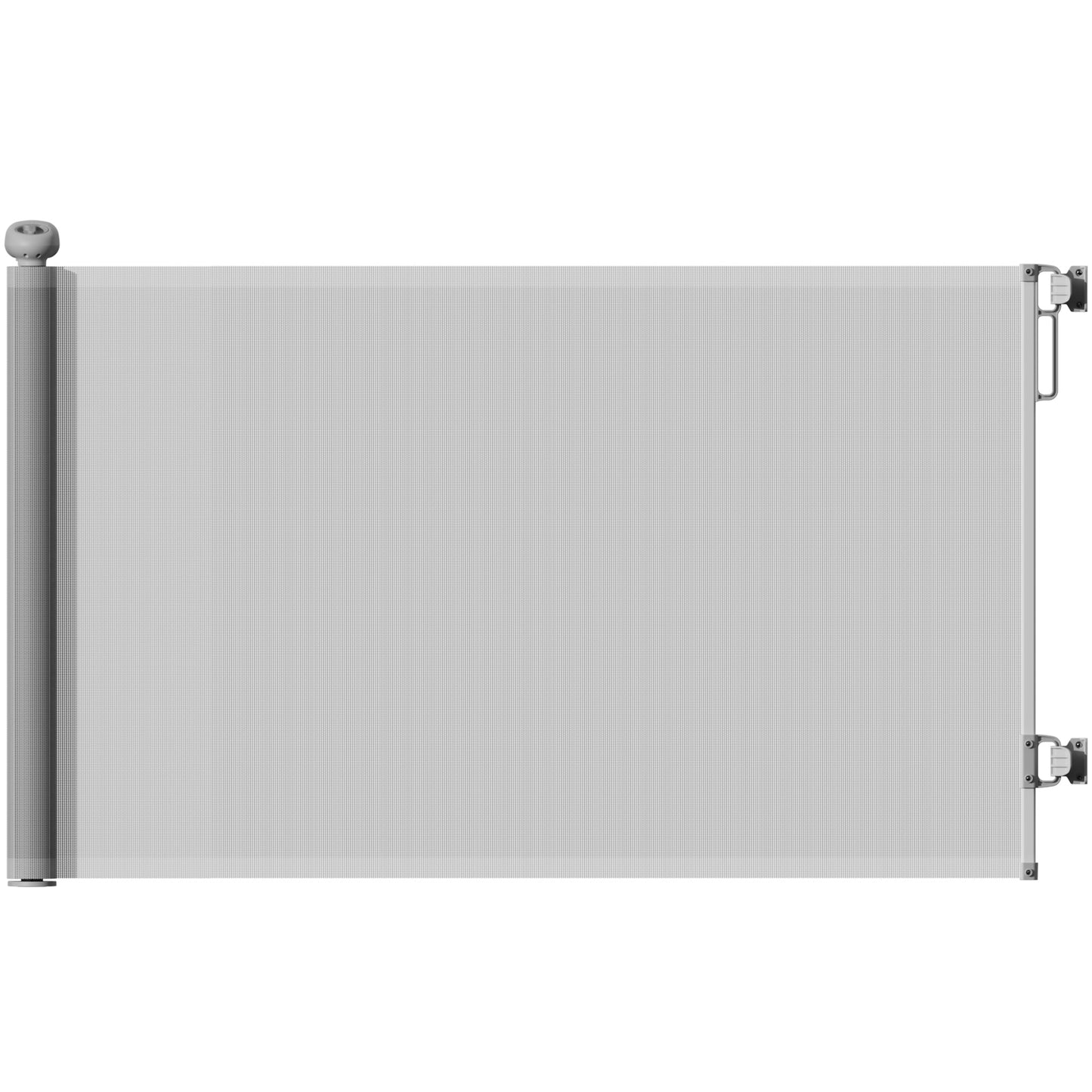 PawHut Retractable Stair Gate Extends Up to 140 cm Wide, Dog Gate for Doorways, Stairways, Hallways, Grey--ChewyGames-ChewyGames