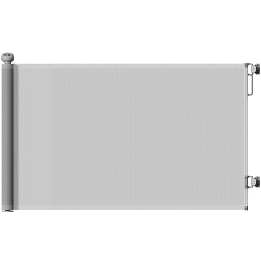 PawHut Retractable Stair Gate Extends Up to 140 cm Wide, Dog Gate for Doorways, Stairways, Hallways, Grey--ChewyGames-ChewyGames