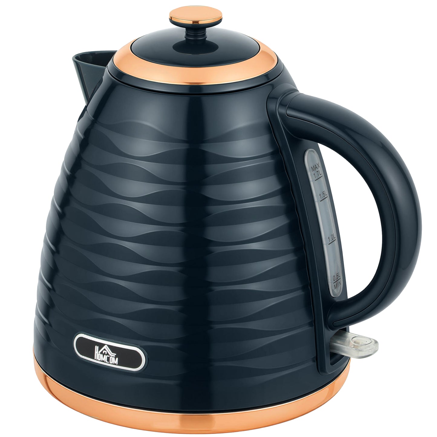 HOMCOM 3kW Rapid Boil Honeycomb Kettle - Dark Blue--ChewyGames-ChewyGames