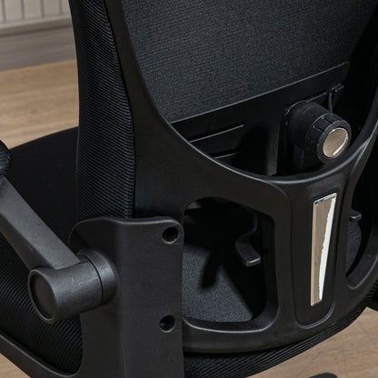 Vinsetto Multi-Adjustable Office Chair, with Lumbar Support, Headrest and Mesh Back - Black
