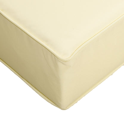 Outsunny 4 Pieces Outdoor Seat and Back Cushion Set Patio Deep Seating Chair Replacement Cushion, Beige