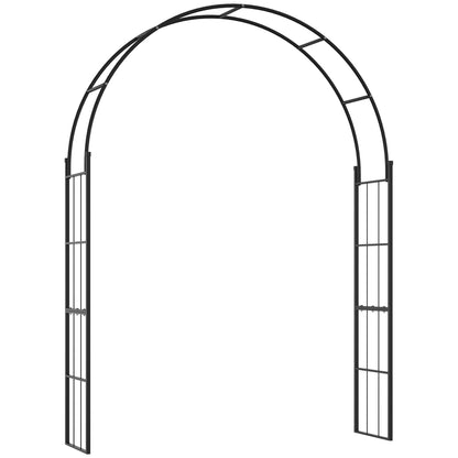 Outsunny 223cm Garden Arch Trellis, Outdoor Wedding Arbor for Ceremony for Climbing Roses, Vines and Plants--ChewyGames-ChewyGames