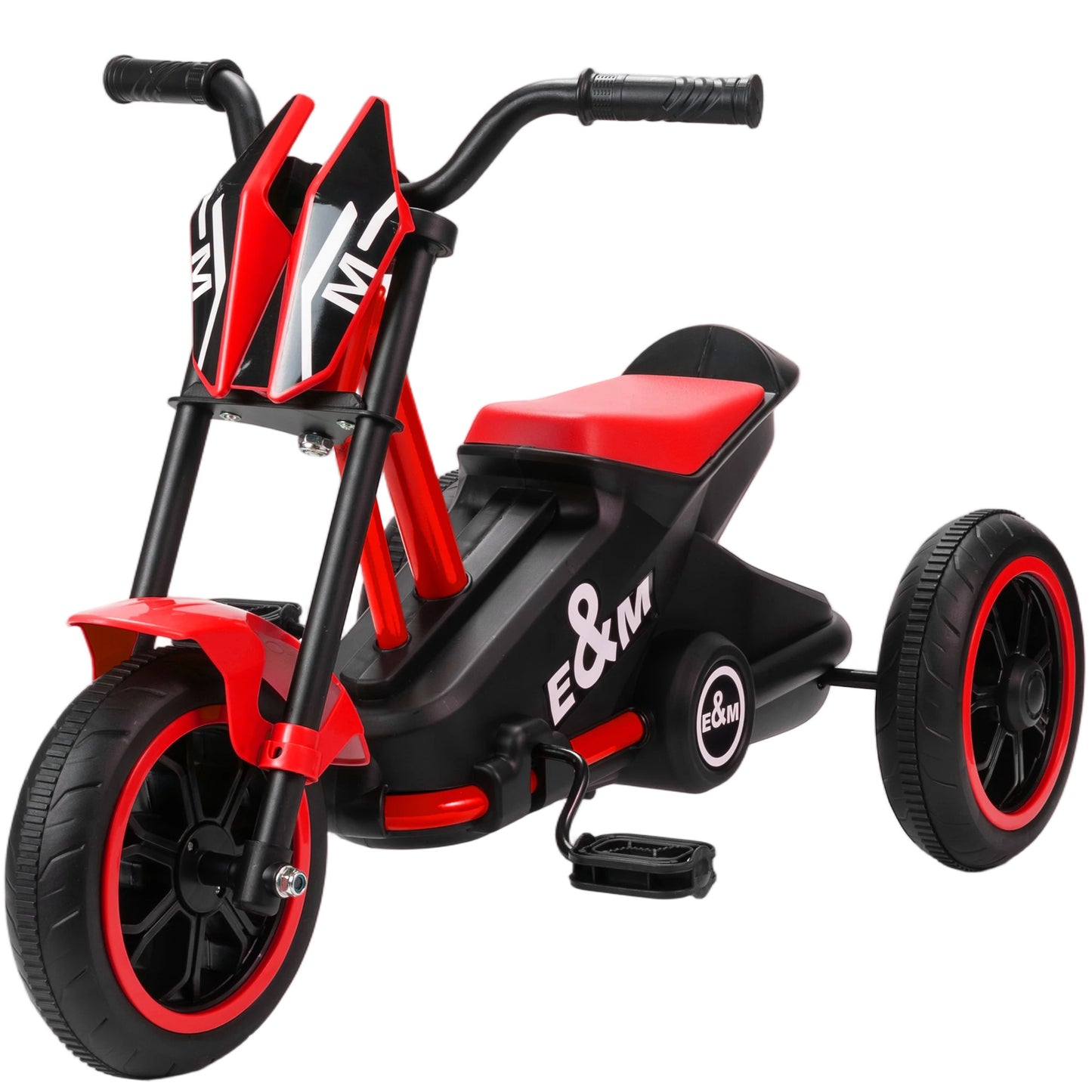 AIYAPLAY Kids Tricycle Baby Trike, Kids Trike with Pedal, 3 Wheel Toddler Balance Bike for Indoor Outdoor Use, Red