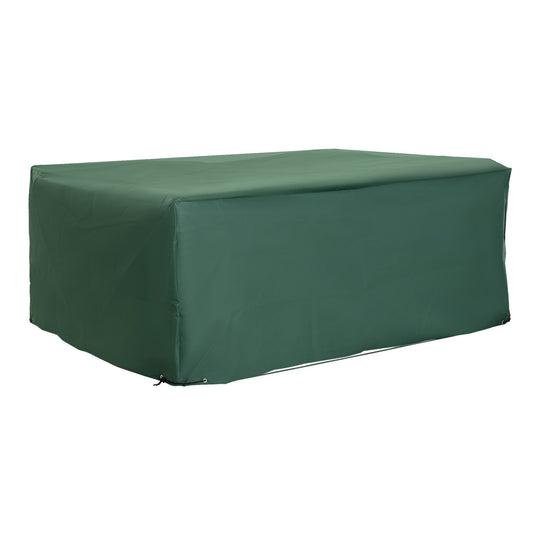 Outsunny Outdoor Garden Furniture Cover Waterproof, Anti-UV 600D Heavy Duty Oxford Fabric Patio Furniture Cover for Rectangular Sofa Table Set, Green, 210 x 140 x 80 cm