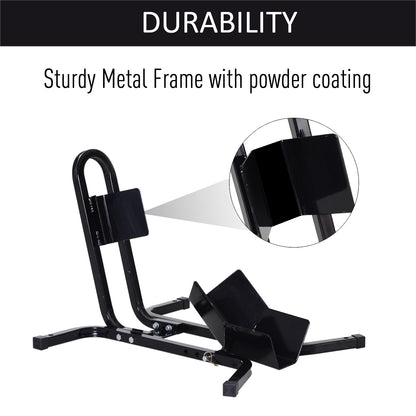 HOMCOM Metal Motorcycle Motorbike Wheel Chock Locking Stand System 17", 19", 21"/43, 48, 51 cm Front Wheels Steel Adjustable Fixing Tyre Holder Support