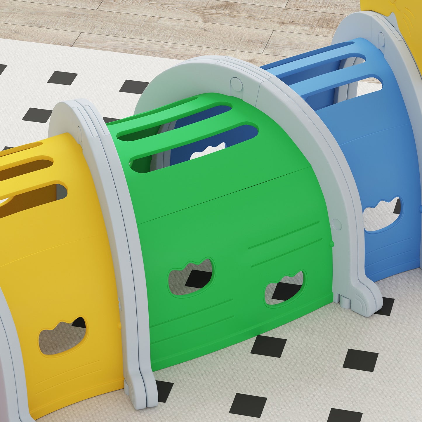 AIYAPLAY Kids Play Tunnel with Lion Design for 3-6 Years, Crawling, Climbing, Indoors & Outdoors