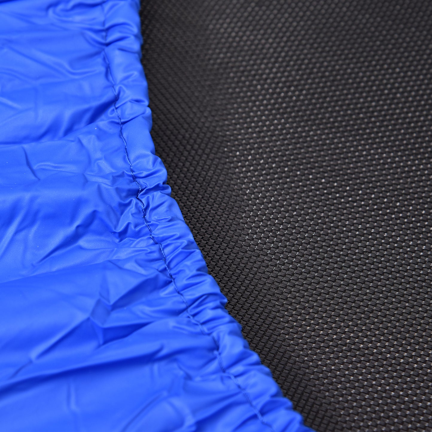 HOMCOM 36" Mini Fitness Trampoline Home Gym Yoga Exercise Rebounder Indoor Outdoor Jumper with Safety Pad, Support Up to 100 KG, Blue and Black