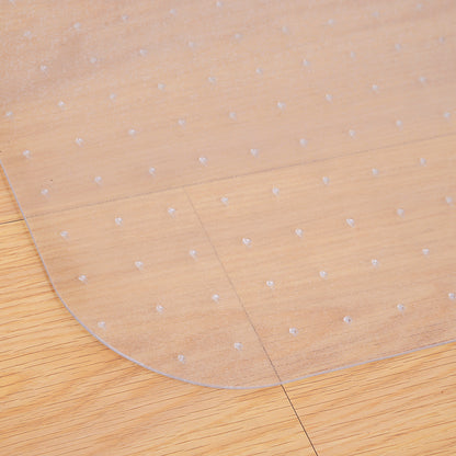 HOMCOM Office Chair Mat for Carpeted Floor, 90 x 120 cm Clear Computer Desk Chair Mat, BPA and Phthalate Free, Non-Slip Floor Protector for Home Office
