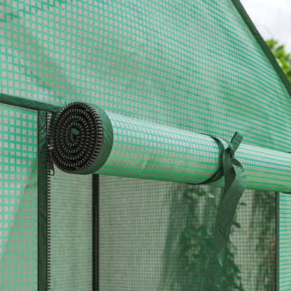Outsunny Three-Tier Mini Greenhouse - Green
