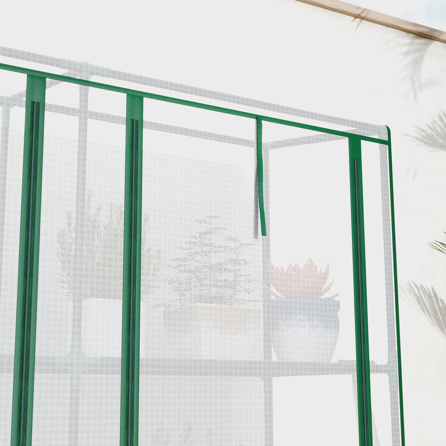 Outsunny 46 x 215cm Nine-Shelf Greenhouse