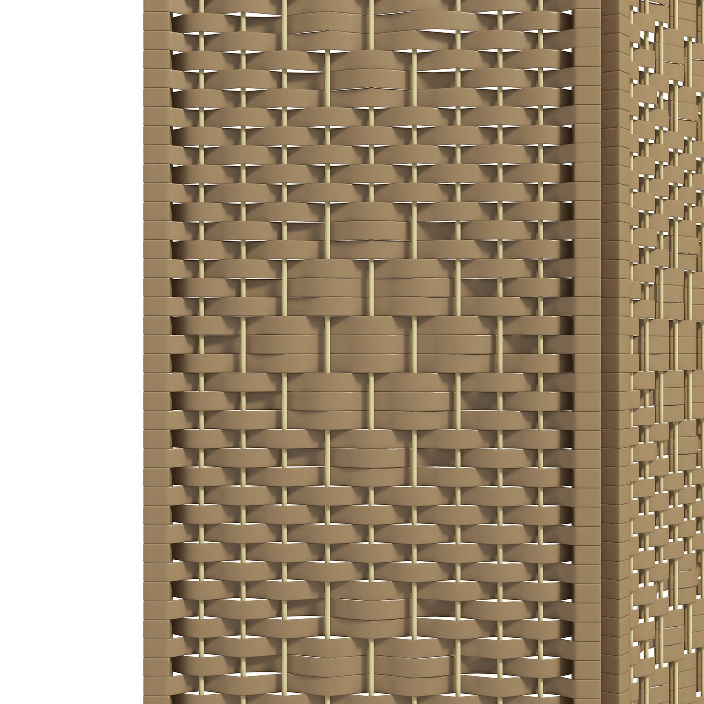 HOMCOM 3 Panel Folding Room Divider, Privacy Screen, Paravent Partition Separator for Living Room, Bedroom, Natural Wood