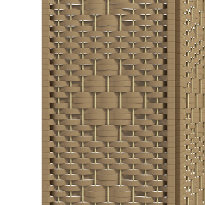 HOMCOM 3 Panel Folding Room Divider, Privacy Screen, Paravent Partition Separator for Living Room, Bedroom, Natural Wood