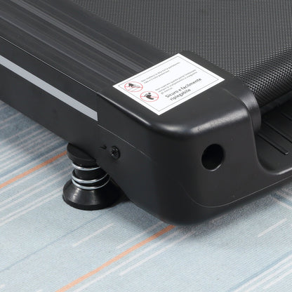 HOMCOM Motorised Folding Treadmill with 500W & LED Screen for Home, Black