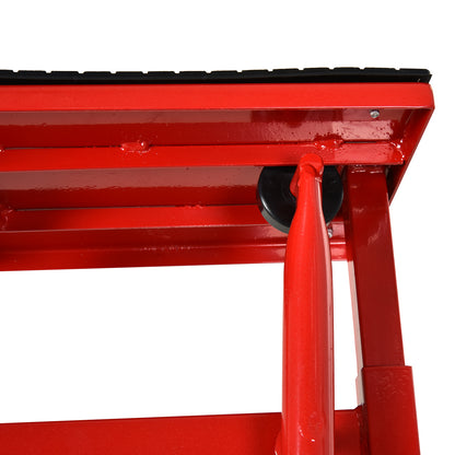 DURHAND Steel Motorbike Jack Lift, 27.5 / 39.5 H cm - Red
