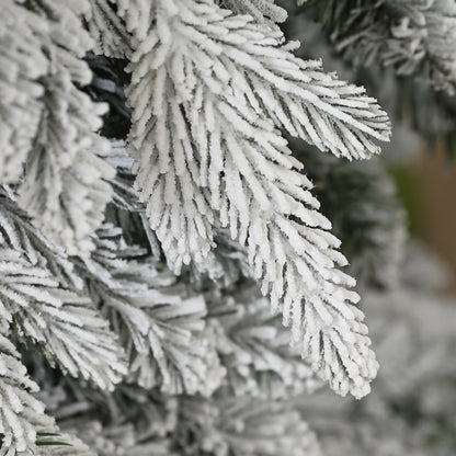 HOMCOM 7ft Snow-Covered Unlit Artificial Christmas Tree-Artificial Trees-ChewyGames-ChewyGames