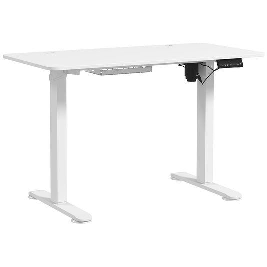 Vinsetto 72-116cm Adjustable Electric Standing Desk, 120 x 60cm Tabletop - White--ChewyGames-ChewyGames