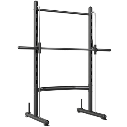 HOMCOM Adjustable Squat Rack, with Pull Up Bar, Barbell Bar for Home Gym--ChewyGames-ChewyGames
