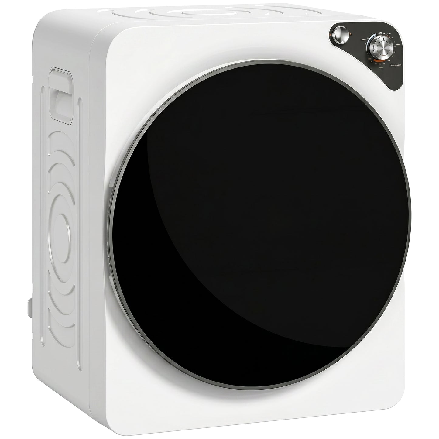 HOMCOM 5kg Vented Tumble Dryer, 1000W Compact Tumble Dryer with 5 Drying Modes, Stainless Steel Tub, White